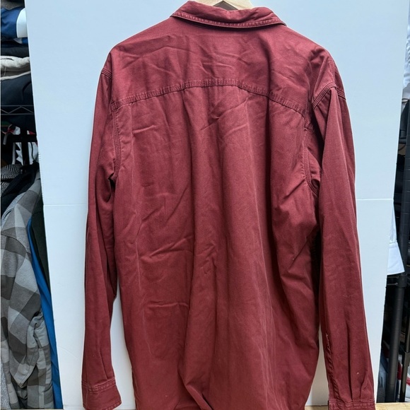 L.L. Bean Men's Red Casual Button Down Shirt - Picture 5 of 5